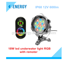 new products RGB 18w led underwater light